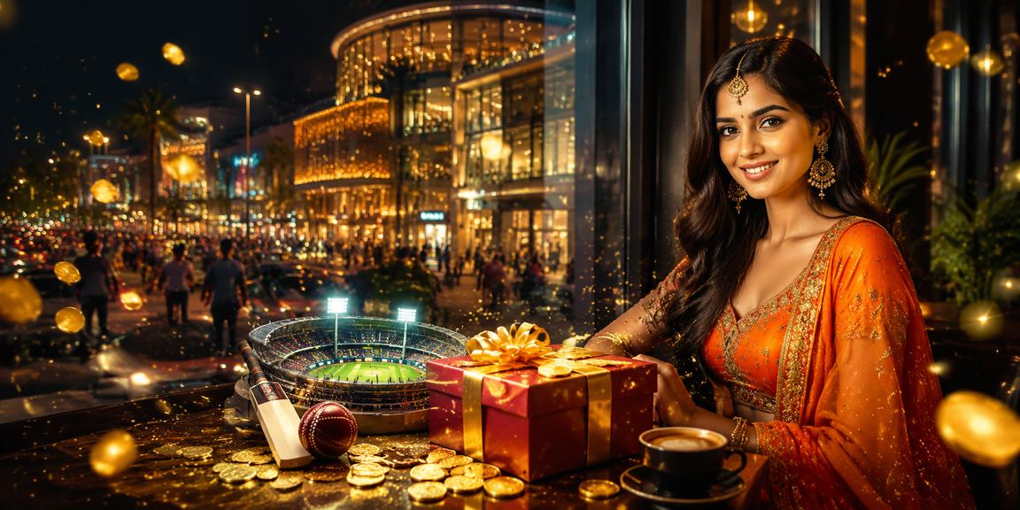 Delhi cityscape with cricket fan presence
